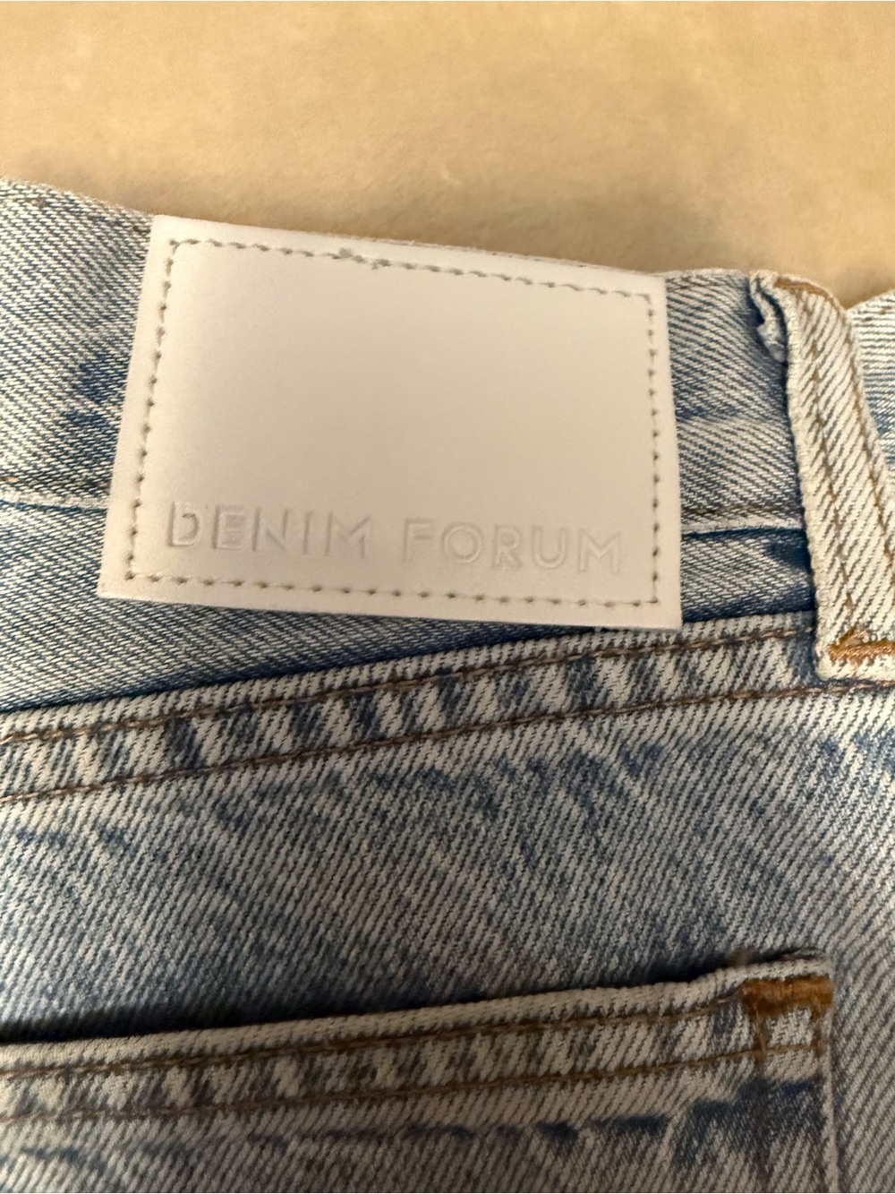 Aritzia Denim Forum Light Blue Straight Leg Jeans for Women - Picture 7 of 7